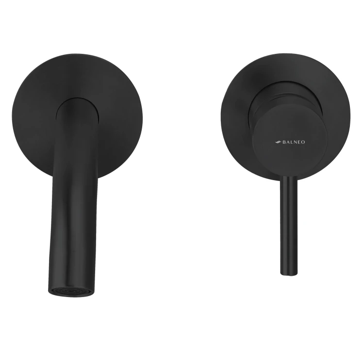 Balneo Bateria umywalkowa podtynkowa CASCADE model 3 BLACK