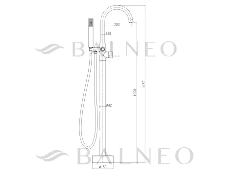Balneo Bateria wannowa CASCADE model 2 COPPER