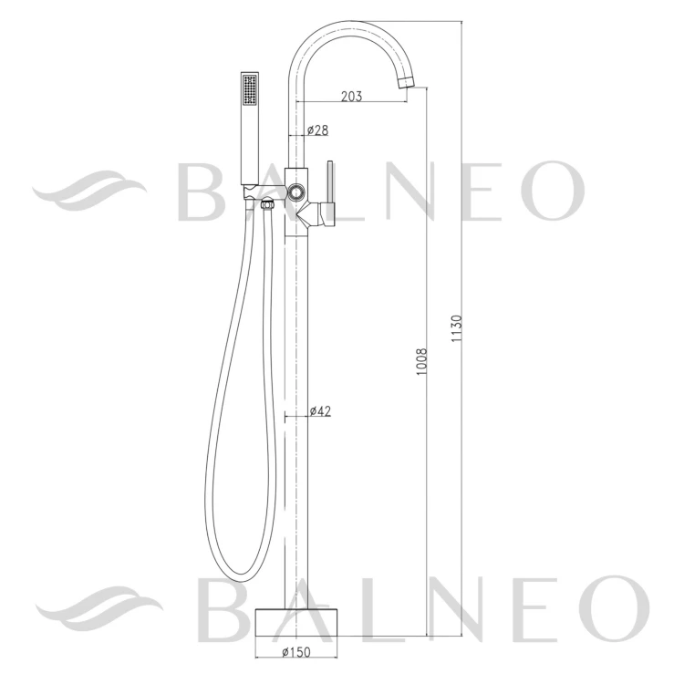 Balneo Bateria wannowa CASCADE model 2 GOLD