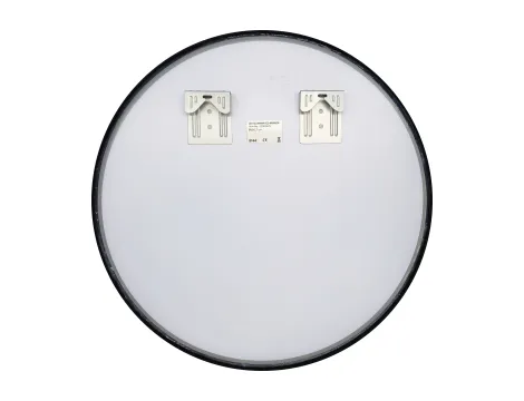 Balneo Lustro niepodświetlane okrągłe CORINA BLACK 60 cm, rama aluminiowa