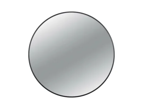 Balneo Lustro niepodświetlane okrągłe CORINA BLACK 70 cm, rama aluminiowa