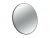 Balneo Lustro niepodświetlane okrągłe CORINA BLACK 80 cm, rama aluminiowa
