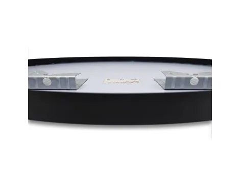 Balneo Lustro niepodświetlane okrągłe CORINA BLACK 80 cm, rama aluminiowa