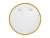 Balneo Lustro niepodświetlane okrągłe CORINA GOLD 70 cm, rama aluminiowa