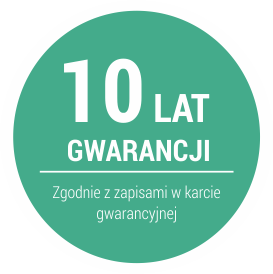 Gwarancja 10 lat brodzika Schedpol